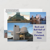 Rock en Roll Hall of Fame Cleveland, Ohio Briefkaart (Voorkant / Achterkant)