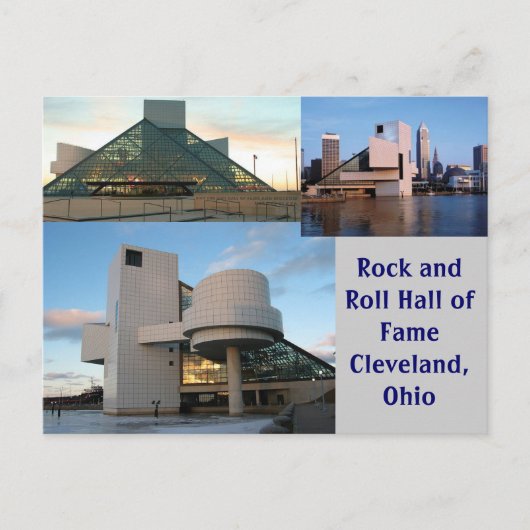 Rock en Roll Hall of Fame Cleveland, Ohio Briefkaart (Voorkant)