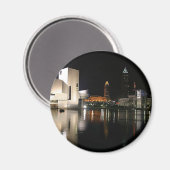 Rock en Roll Hall of Fame Cleveland Ohio Magneet (Voorkant / Achterkant)