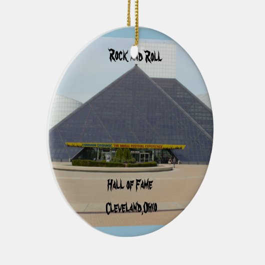 Rock en Roll Hall of Fame Cleveland, Ohio Ornament (Rechts)