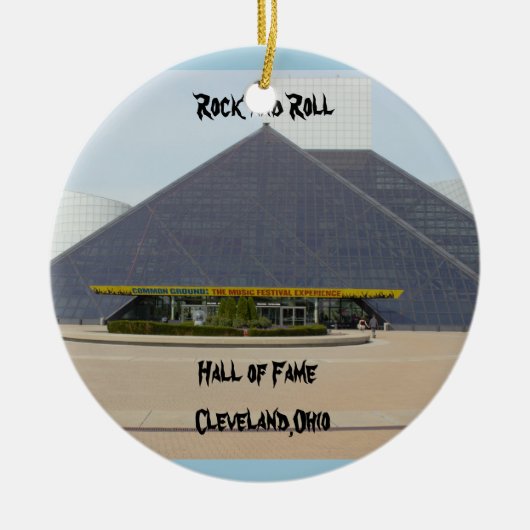Rock en Roll Hall of Fame Cleveland, Ohio Ornament (Voorkant)