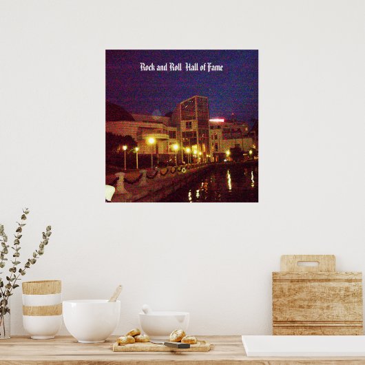 ROCK EN ROLL HALL VAN FAME poster (Keuken)