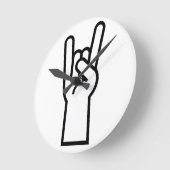 Rock en Roll Hand Ronde Klok (Hoek)