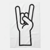 Rock en Roll Hand Theedoek (Verticaal)