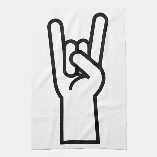 Rock en Roll Hand Theedoek (Verticaal)