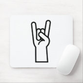 Rock- en Roll-handsymbool Muismat (Met muis)