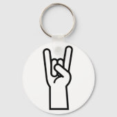 Rock- en Roll-handsymbool Sleutelhanger (Voorkant)