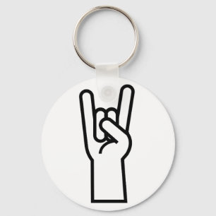 Rock- en Roll-handsymbool Sleutelhanger