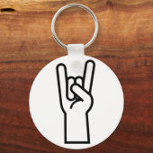 Rock- en Roll-handsymbool Sleutelhanger (Voorkant)