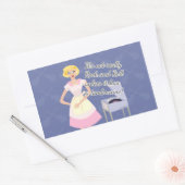 Rock en Roll HouseWITMotto Funny Slogan Rechthoekige Sticker (Envelop)