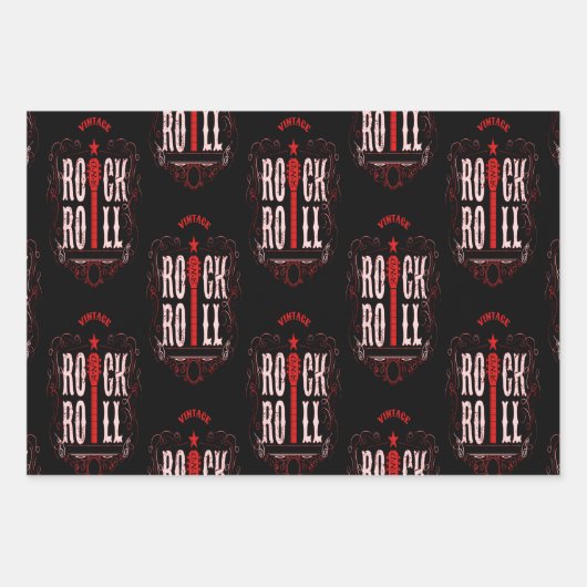 Rock en Roll Inpakpapier Vel (Voorkant 3)