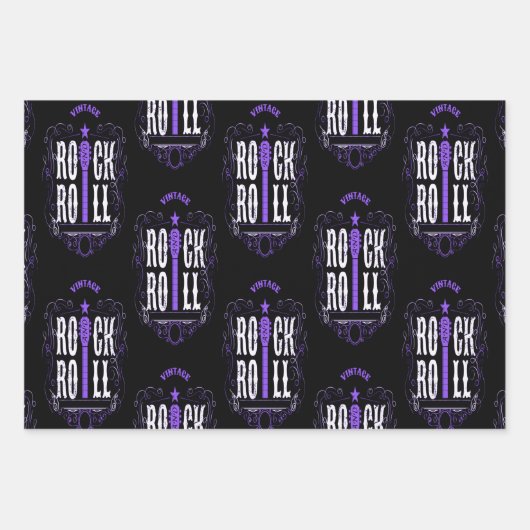 Rock en Roll Inpakpapier Vel (Voorkant 2)