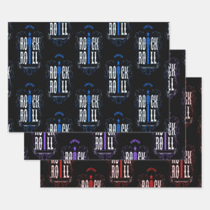 Rock en Roll Inpakpapier Vel