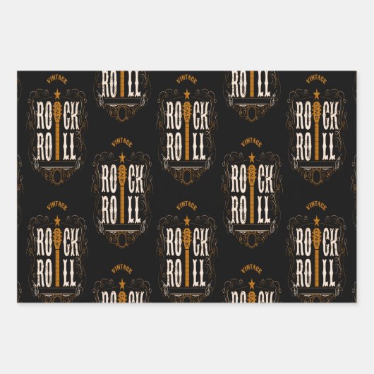  Rock en Roll Inpakpapier Vel (Voorkant 3)