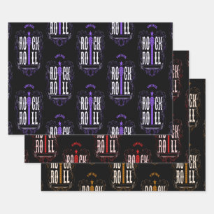 Rock en Roll Inpakpapier Vel