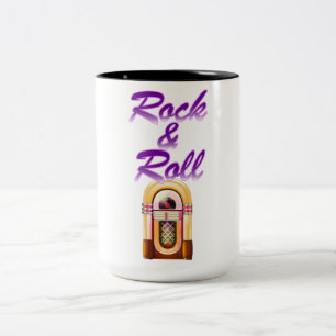Rock en Roll Jukebox Tweekleurige Koffiemok