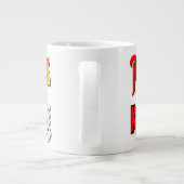 Rock- en Roll Jumbo-Mok Grote Koffiekop (Achterkant)