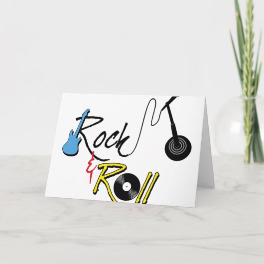 Rock en Roll Kaart (Voorkant)