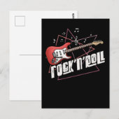 Rock en Roll Lover Guitar Music Briefkaart (Voorkant / Achterkant)