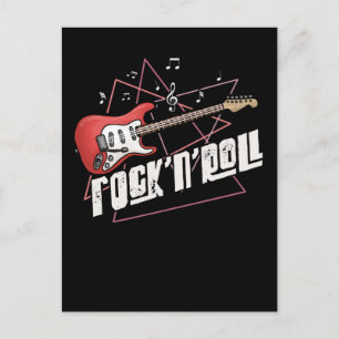 Rock en Roll Lover Guitar Music Briefkaart