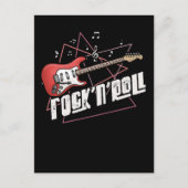 Rock en Roll Lover Guitar Music Briefkaart (Voorkant)