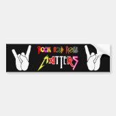 Rock en Roll Matters Classic Bumpersticker (Voorkant)