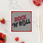 Rock en Roll Mosaic Retro Party Napkins Servetten (Insitu)