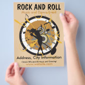 Rock- en Roll Music Flyer (Hand)