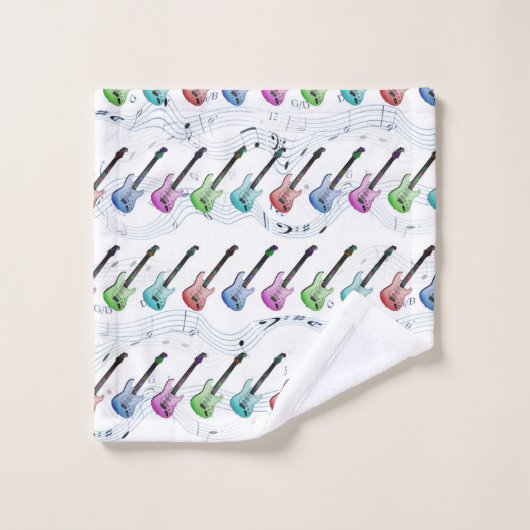 Rock- en Roll Music-handdoekset Bad Handdoek (Wasdoekje)