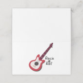 Rock en Roll Plaatskaartje (Buitenkant ongevouwen)