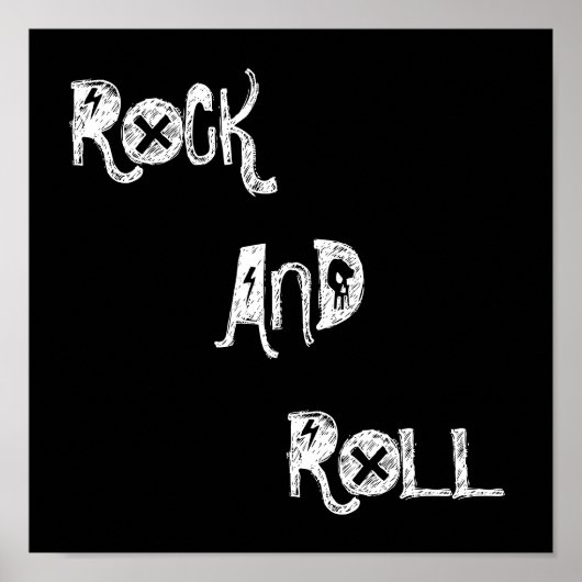 ROCK EN ROLL POSTER (Voorkant)