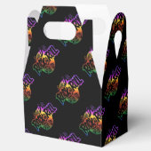 Rock- en Roll Rainbow Music Pattern-voordeelbox Bedankdoosjes (Geopend)