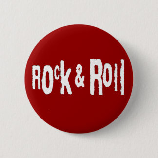 Rock- en Roll Red-Button Ronde Button 5,7 Cm