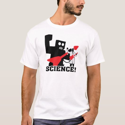 Rock en Roll Robot ~ Science! T-shirt (Voorkant)