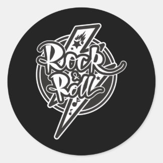 ROCK EN ROLL RONDE STICKER