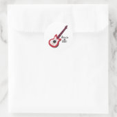 Rock en Roll Ronde Sticker (Tas)