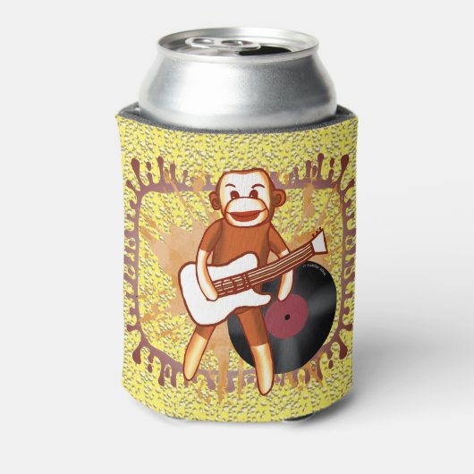 Rock en Roll Sock Monkey Blikjeskoeler (Blikje Achterkant)