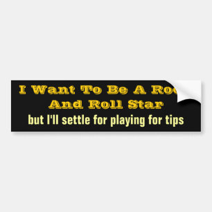 Rock en Roll Star Bumpersticker