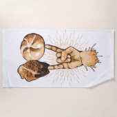 Rock en Roll Strandlaken (Voorkant)