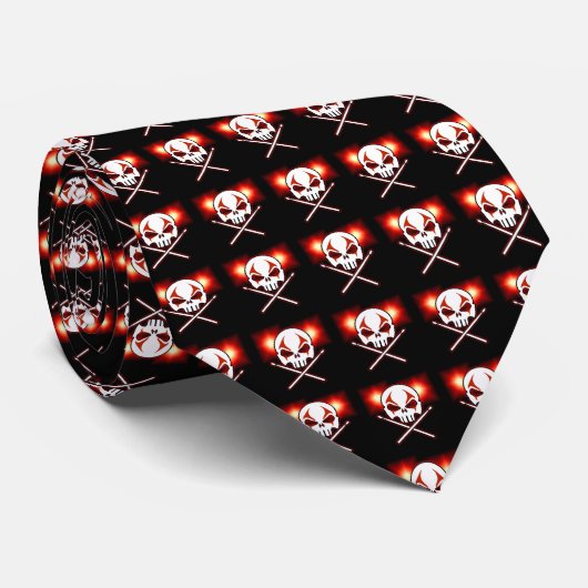 Rock- en Roll Stropdas Death Metal Neckties (Opgerold)