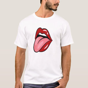Rock- en Roll Tongue-uiteinden T-shirt