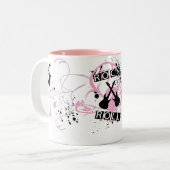 Rock en Roll Tweekleurige Koffiemok (Voorkant links)