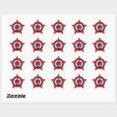 Rock en Roll Vierkante Sticker (Vel)