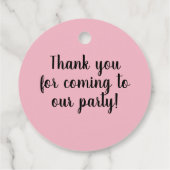 Rock en roll vinyl record huwelijksgunst cadeau la bedankjes labels (Achterkant)