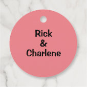 Rock- en roll vinylmuziekplatenbruiloft bedankjes labels (Achterkant)