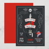 Rock- en Roll Wedding-karton Kaart (Voorkant / Achterkant)