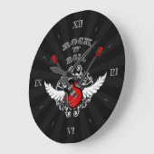 Rock- en Roll Winged Guitars-wandklok Grote Klok (Hoek)