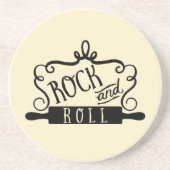 Rock en Roll Zandsteen Onderzetter (Voorkant)