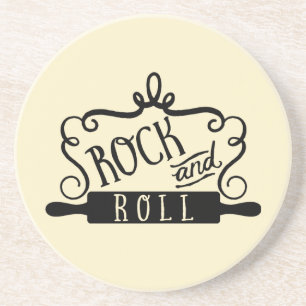 Rock en Roll Zandsteen Onderzetter