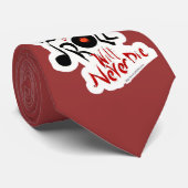 Rock en Roll zullen nooit sterven. Stropdas (Opgerold)